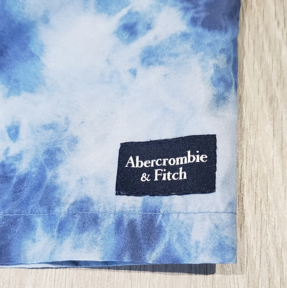 Abercrombie kids Blue Tie-Dye Swim Trunks